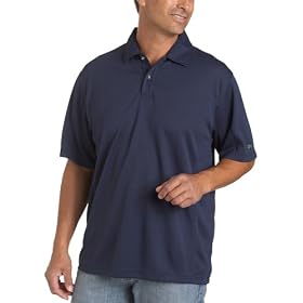 IZOD Men's Short Sleeve Carbon Cool FX Solid Golf Shirt