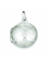 Genuine .925 Sterling Silver Small Round Locket 3 Grams. 100% Satisfaction Guaranteed.