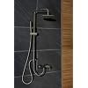 Massage Shower Dusche / Duschwand / Duschpaneel mit Handbrause und Duschkopf - Duscharmatur, Komplettdusche / Duschsystem mit Regendusche, Brauseschlauch, Duschs�ule Armaturen Chrom, Duscharmaturen mit Duschstange-Brause ohne Mischbatterie