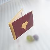 【神戸御影 moon design 外苑並木道 いちょう葉モチーフ 定期入れ】 (7406 ボルドーワイン､本金仕上金具つき)SIN(毛根刺激剤進呈中)