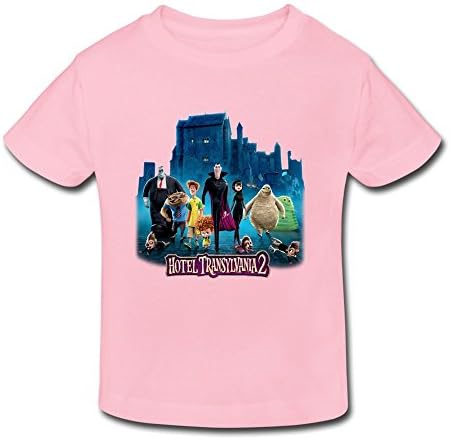 FUNSHINBABY Kid's Toddler 2015 Funny Movie Hotel Transylvania 2 Age 2-6 T-shirt Pink 2 Toddler