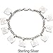 Sterling Silver Ten Commandments Charm Bracelet on