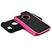 iPhone 6 Plus Case, MagicMobile® Rugged Impact Resistant Shockproof iPhone 6 5.5 Case Double Layer Cover Hard Shell and Soft Flexible Silicone Skin [ Color: Black - Hot Pink ] Armor Case for iPhone 6 Plus with Screen Protector and Stylus [Compatible Only with iPhone 6 Plus (5.5) ]