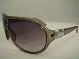 Kitchen & Housewares : Clear Smoke Plastic Aviator Sunglasses with Metal Side Detail