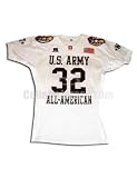 White No. 32 Game Used Nebraska Russell Football Jersey