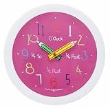 Childrens Pink Wall Clock By LC Design
