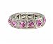 Ring - R37 - Swarovski (tm) Crystal Stretch - Size Med ~ Rose (Pink)
