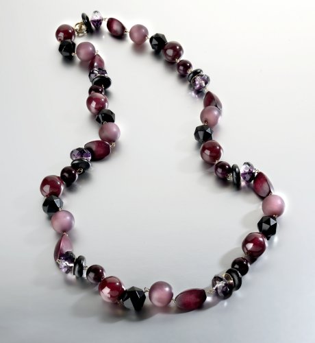 Purple Delight Beaded Necklace