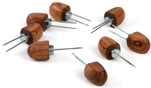 Charcoal Companion Rosewood Corn Holders, 4 Pairs