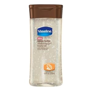 Vaseline Cocoa Butter Vitalizing Gel Body Oil, 6.8-Ounce Bottles (Pack of 3) by Vaseline