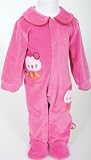 Infant Baby Girl Pajamas. Plain Rompers. Chip Chip Collection-pink