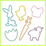 Crazy Bands Bunny Glow in the Dark Rubber Bandz Band Wristband