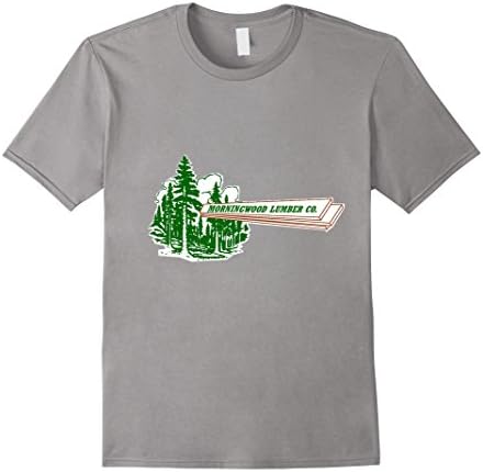 Men's Morningwood Lumber Company Funny, Slogan, T Shirt 3XL Slate