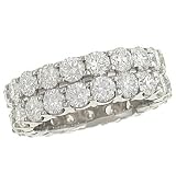2 Row Diamond Eternity Band 5.67cttw EGL GH/VS1-SI1