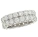 Jewelry : 2 Row Diamond Eternity Band 5.67cttw EGL GH/VS1-SI1