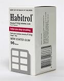 4 boxes Habitrol Nicotine Gum, 4mg FRUIT flavor COATED gum. 384