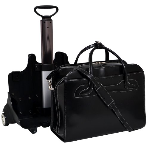McKleinUSA WILLOWBROOK 94985 Black Detachable-Wheeled Ladies' Briefcase McKleinUSA WILLOWBROOK 94985 Black Detachable-Wheeled Ladies' Briefcase
