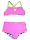 Backflips - Toddler Girls 2-Piece Swimsuit, Fuschia, Multi