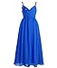 Fashion Plaza Girl's Spaghetti Straps A-line Chiffon Long Flower Girl Dress K0095