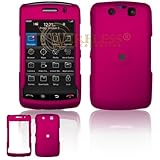 Blackberry Storm 2 9550 Rubber Snap On Cover Case (Rose Pink)