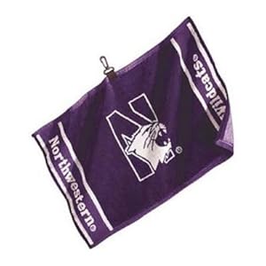 Team Effort Northwestern Wildcats Woven Jacquard Towel