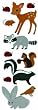 Martha Stewart Crafts Stickers, Felt Animals
