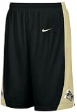 Purdue Boilermakers Black NCAA Screen Printed Replica Basketball Shorts By Nike Team Sports