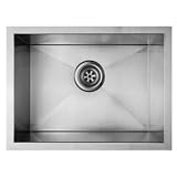 Fluid US1520 Point Sink Undermount Single Bowl Square Corner in Stainl