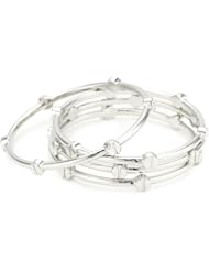 Vince Camuto Silver Tone Bangle Set