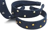L. Erickson USA 1 1/2 Unpadded Headband with Swarovski Studs