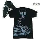 8&9 "GET BUSY" Printed Men's T-shirt By EIGHT & NINE DESIGNS Black/Steel Grey Ink Colorway 8&9 Dj Tee