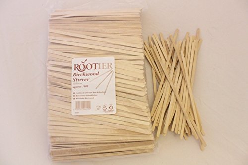 Stir It Up Box Of 1000 Long Wooden Stirrers 7" Suitable For Long Latte Glass