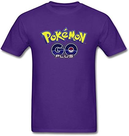 Yuato Funny Pokemon Go Plus Wearable Tshirt for Man Purple XXL