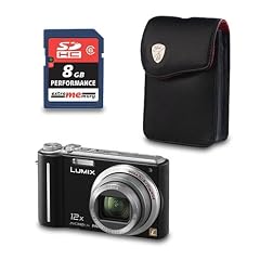 Panasonic Lumix DMC-TZ7 Schwarz im Bundle mit: Original Tonino Lamborghini Stilllife Tasche, und ExtreMemory SDHC Card Performance 8 GB Klasse 6!!