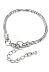 Childrens Bracelet Silver Plated Snake Chain Lobster Clasp
