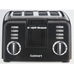 Cuisinart Dual Control 4 Slice Toaster One Side Bagel Toasting - Black