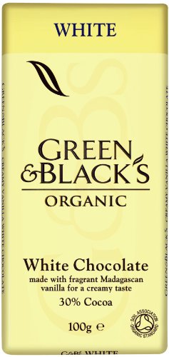 Green & Blacks White Chocolate 30%, 1er Pack (1 x 100 g) - Bio