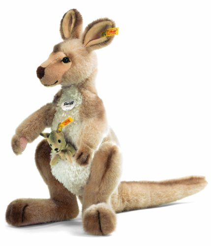 Steiff 064623 - Kango Kaenguru mit Baby, 40 cm