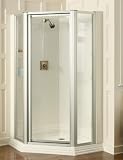 KOHLER K-702300-L-BH Memoirs Neo-Angle Shower Enclosure, Bright Brass