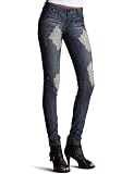 Apple Bottoms Juniors' Deconstructed Skinny Leg Jean