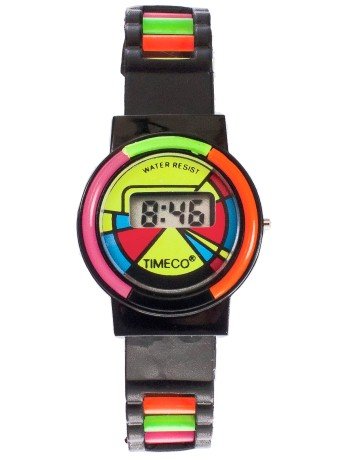 American Apparel Timeco Neon Wristwatch -Black