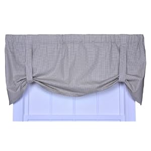 Click here to see all customer reviews now Logan Gingham Check Print Tie-Up Valence Window Curtain