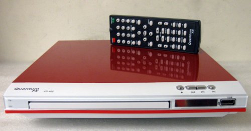 QuantumFx Digital Multimedia player SVCD/ VCD/ CD/ CD-R/ CD-RW/ HDCD Playback Model VP-105 RED