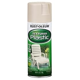 Rust-Oleum 223719 Paint For Plastic Textured Spray, Sandstone, 12-Ounce