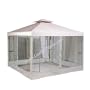 12' X 12' Replacement Canopy Top WITH NETTING (Beige)