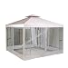 Outdoor Living : 10 x 10 Replacement Canopy Two-Tiered WITH NETTING