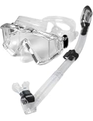 Sports: Cressi 3-Window Mask Dry Snorkel Set, Clear - Cressi