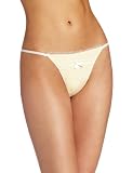 Betsey Johnson Women's Stretch Yarn Dye Stripe Side String Thong