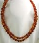 Amber Necklace 2 Strands Amber beads beaded necklace 17" long