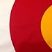 Colorado State Flag 3x5-100% Made in USA Using Tough, Long Lasting Nylon Built for Outdoor or Indoor Use, Featuring Locked Stitches on Hems and Quadruple Stitching on The Fly End